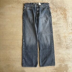 Vintage Gap Standard Fit 34x30 Blue Jeans Faded Denim Y2K Baggy Straight Leg